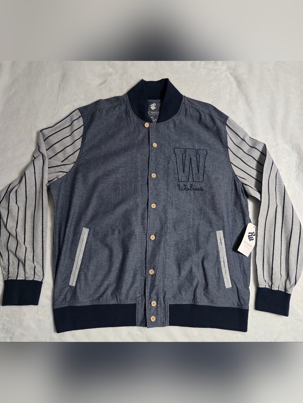 Vintage Rocawear Jay-z button-down varsity jacket Men 2XL